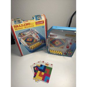Vintage Quercetti Pallino Mosaique Mosaic Machine Made in Italy Game *BOX DAMAGE